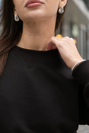 Black Sweatshirt & Palazzo Set