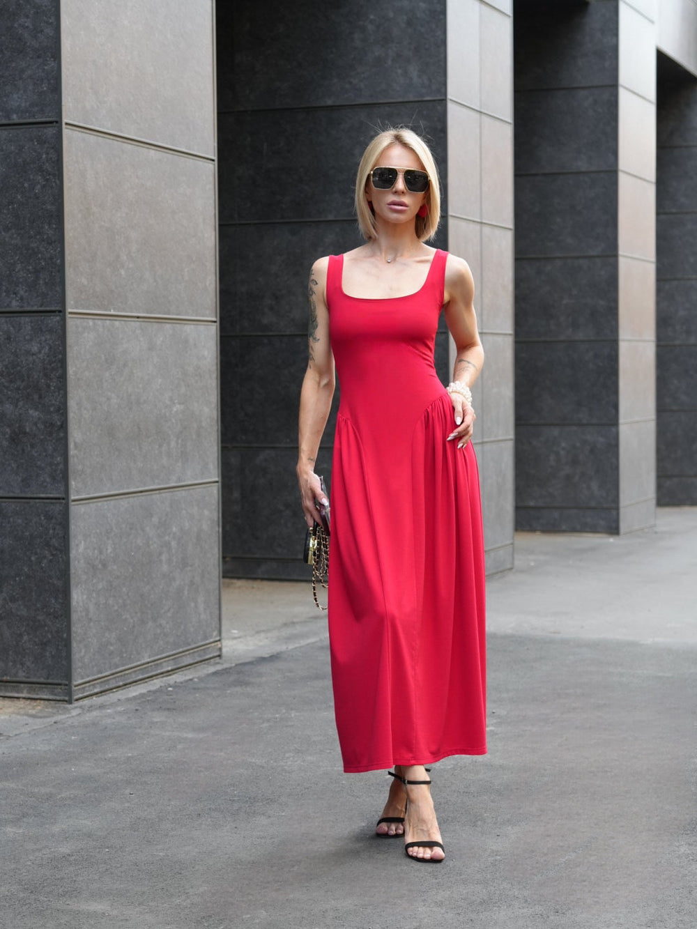 Charlotte red maxi