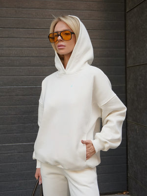 Oversized Hoodie & Jogger Set Cosmi (White)