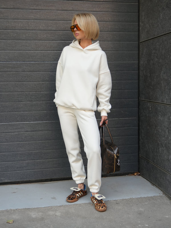 Oversized Hoodie & Jogger Set Cosmi (White)