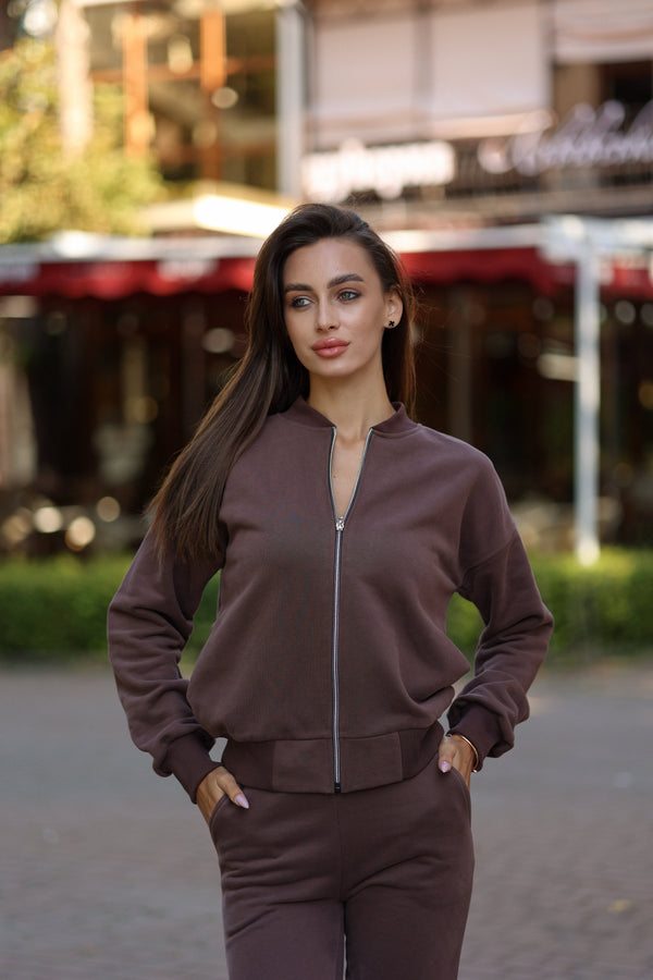 Chocolate Bomber & Jogger Set