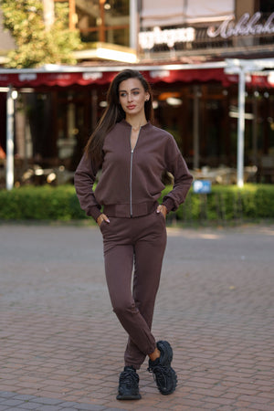 Chocolate Bomber & Jogger Set