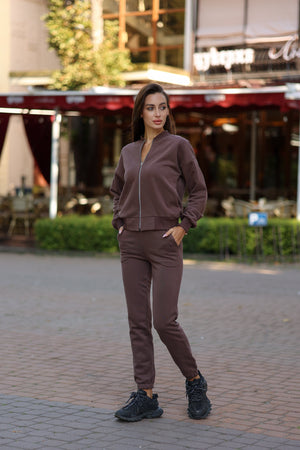 Chocolate Bomber & Jogger Set
