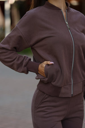 Chocolate Bomber & Jogger Set