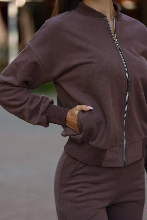 Chocolate Bomber & Jogger Set