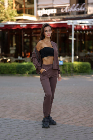 Chocolate Bomber & Jogger Set