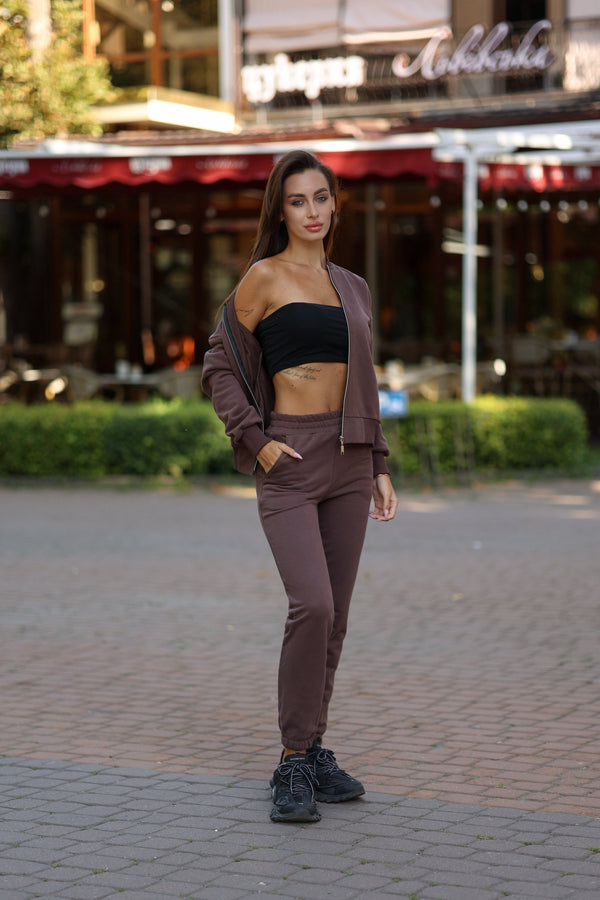 Chocolate Bomber & Jogger Set