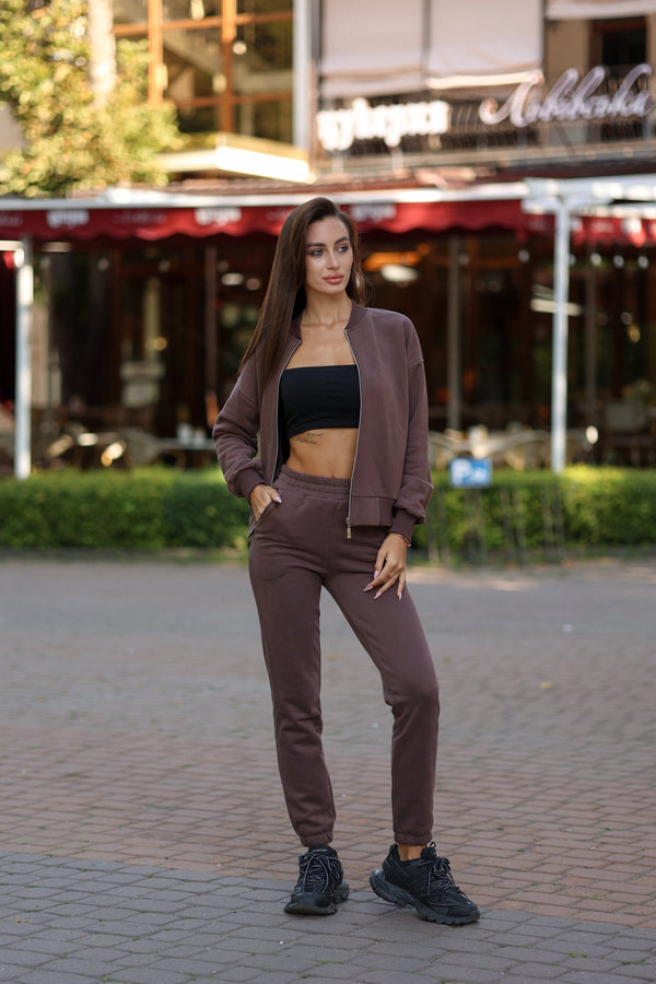 Chocolate Bomber & Jogger Set