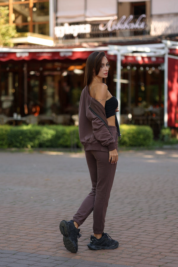 Chocolate Bomber & Jogger Set