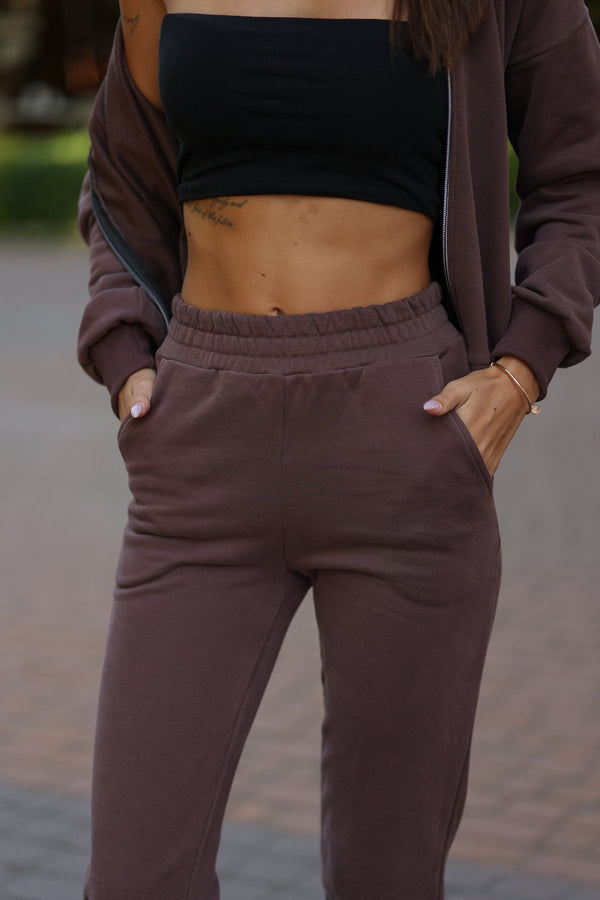 Chocolate Bomber & Jogger Set