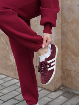 Oversized Hoodie & Jogger Set Cosmi (Bordo)