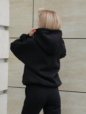 Oversized Hoodie & Jogger Set Cosmi (Black)