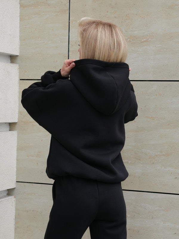 Oversized Hoodie & Jogger Set Cosmi (Black)
