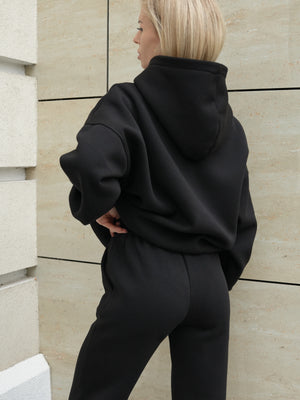 Oversized Hoodie & Jogger Set Cosmi (Black)
