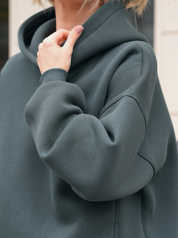 Oversized Hoodie & Jogger Set Cosmi (Emerald)