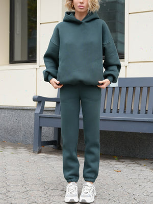 Oversized Hoodie & Jogger Set Cosmi (Emerald)