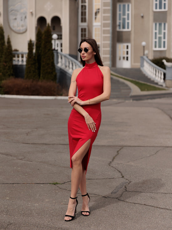 VIVIEN Midi Dress with Slit