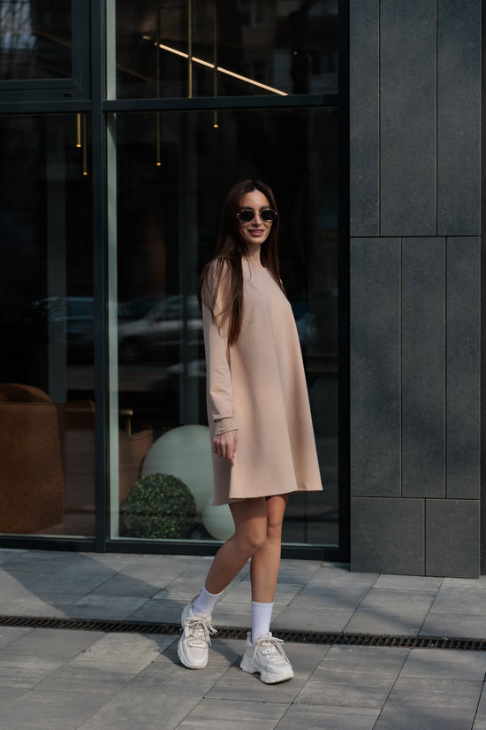Sofi Mini Dress – Beige