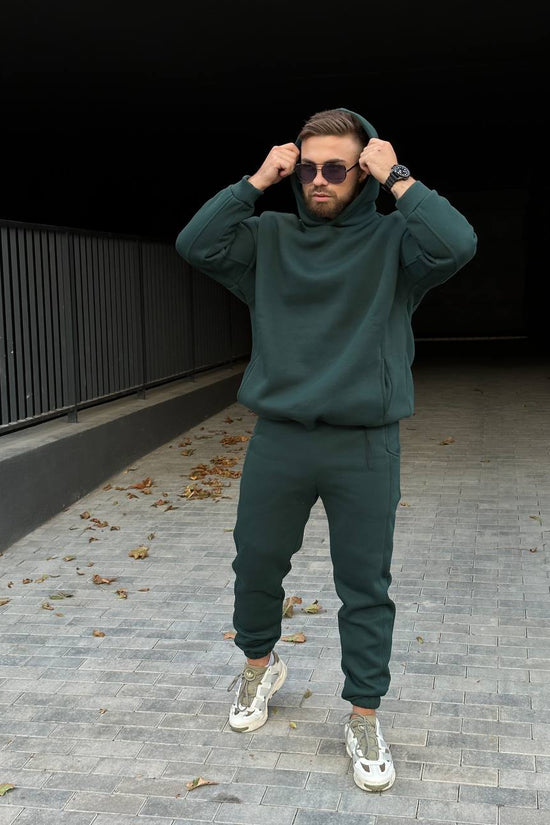 Tracksuit with Oversized Hoodie & Jogger – Emerald
