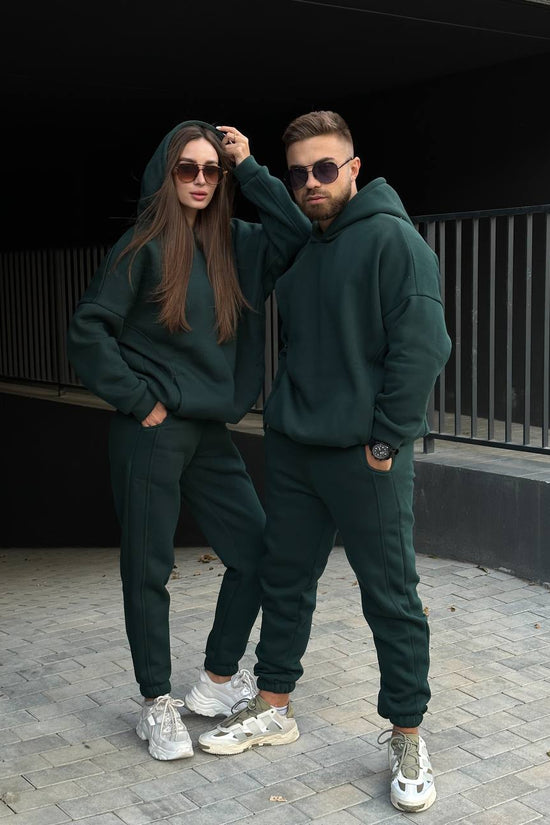 Tracksuit with Oversized Hoodie & Jogger – Emerald