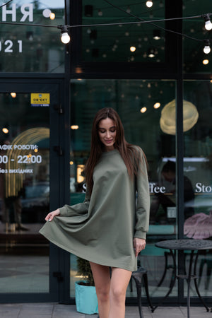 Sofi Olive Mini Dress