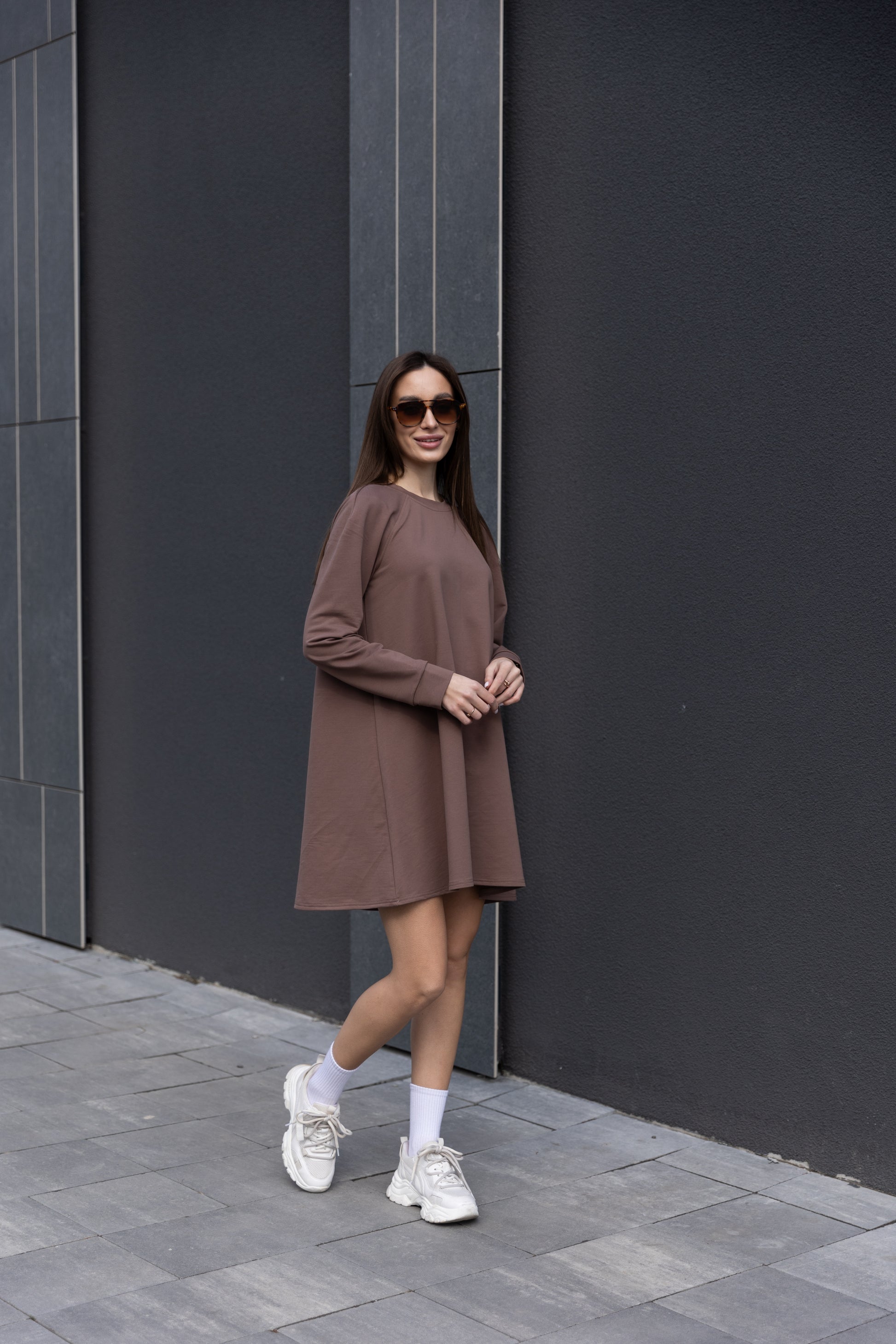 Sofi Mini Dress – Mocha