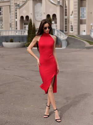 Vivien Red Midi