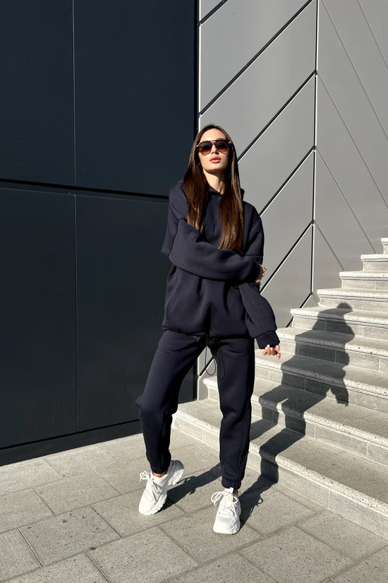Tracksuit with Oversized Hoodie & Jogger  – Graphite