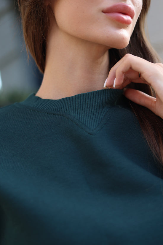 Sweatshirt and joggers in emerald