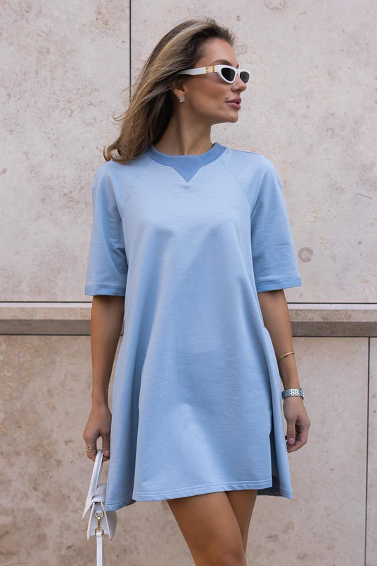 Sky Blue Lea T-Shirt Dress