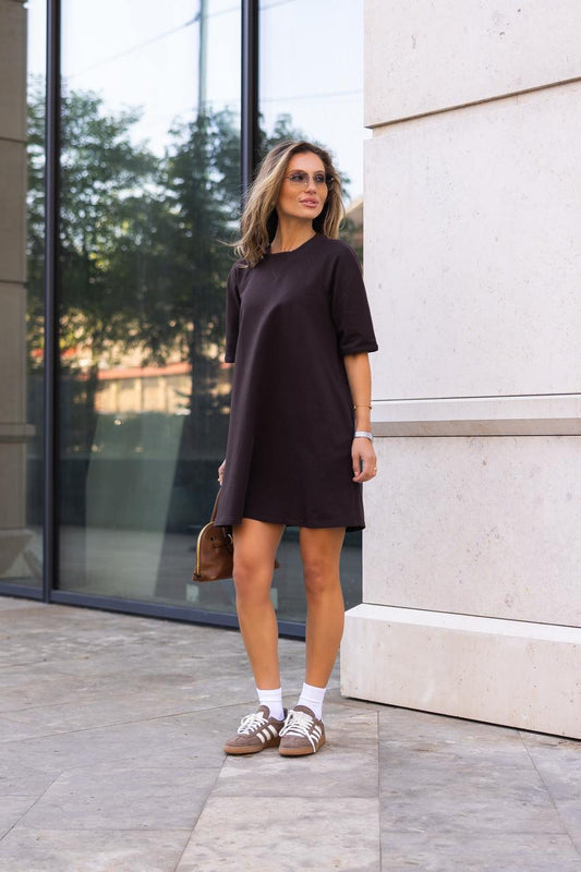 Chocolate Brown T-Shirt Dress