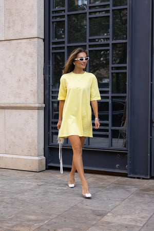 Lea Yellowe T-shirt Dress