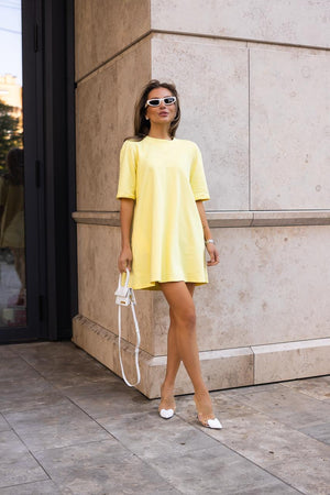 Lea Yellowe T-shirt Dress