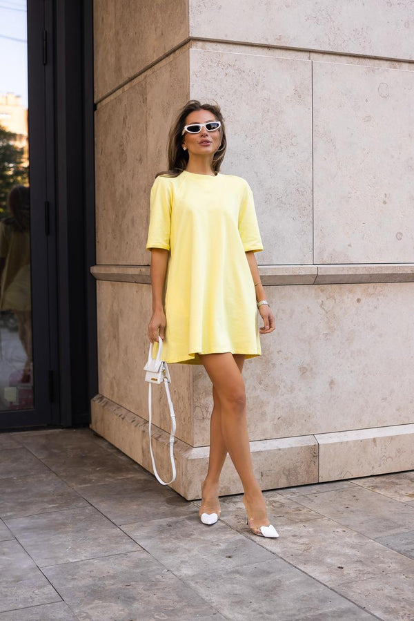 Lea Yellowe T-shirt Dress