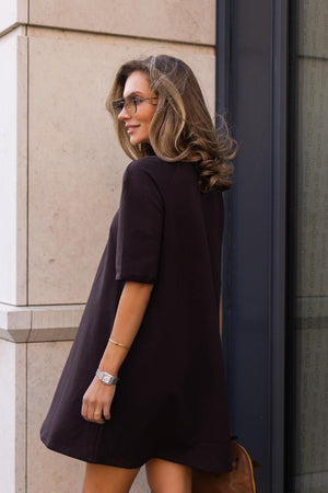 Lea Chocolate T-shirt Dress