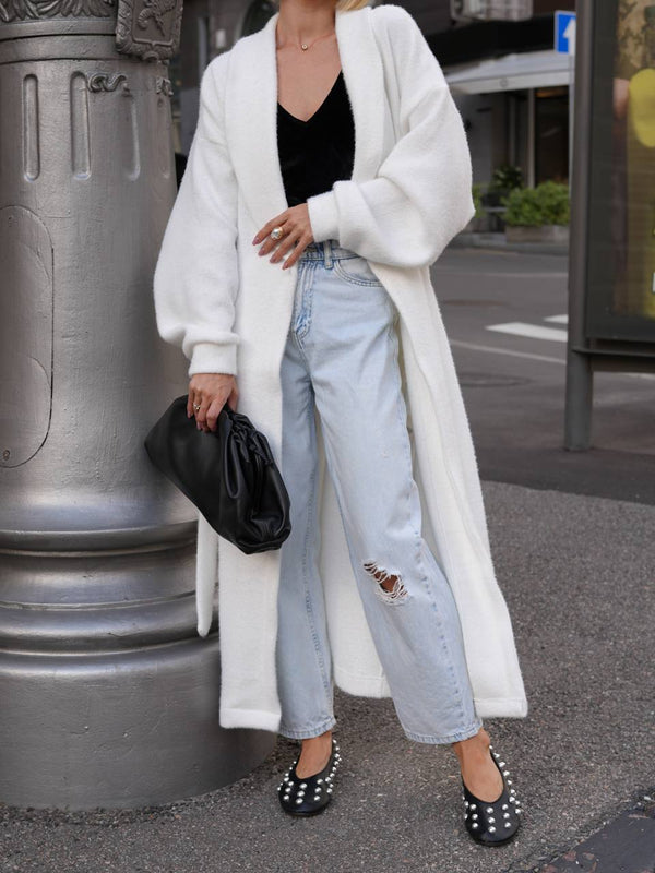 Cream Soft Knit Cardigan
