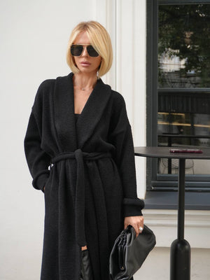 Black Soft Knit Cardigan