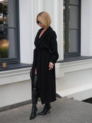 Black Soft Knit Cardigan